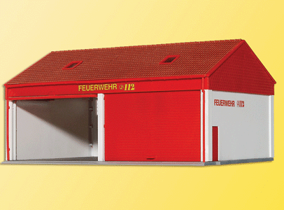 Small Fire Brigade Garage -- Kit - 6-11/16 x 4-3/4 x 3-1/2"  17 x 12 x 9cm