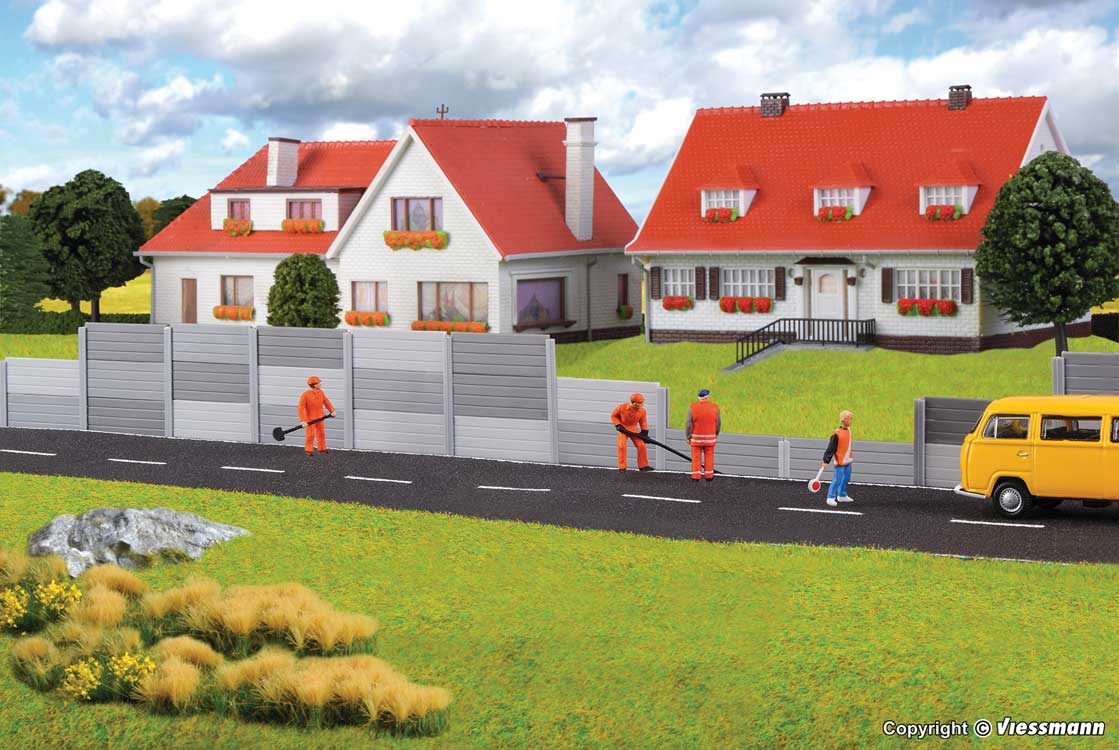 Noise Barrier Wall - Kit -- Variable Dimensions, Maximum Size: 42 x 1/16 x 1-3/16"  106.6 x .2 x 3cm-2