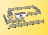 Construction Site Office Container & Fencing w/LED Lights - Kit -- 1 Lighted, 1 Unlighted container & Fencing, 14-16 Volts, STRABAG, (white)-2