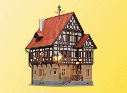 Hotel Rossel in Markgrafler -- 3-7/8 x 3-7/8 x 5-5/16"  10 x 10 x 13.5cm