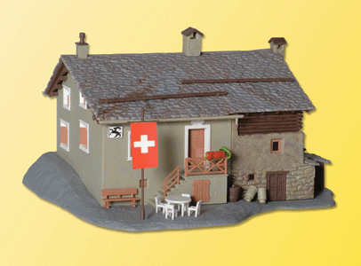 Mountain Hotel in Steinbock -- 6-5/16 x 5-15/16 x 3-11/16"  16 x 15 x 9.5cm