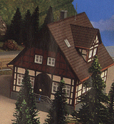 Half-Timber House -- Kit - 17 x 11.3 x 19.6cm-1