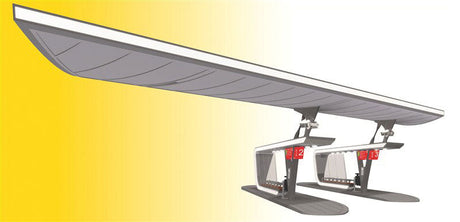 Halle Bus Terminal 2-Stall Add-On w/LED Lighting -- Kit - 14-3/16 x 8-11/16 x 2-3/8"  36 x 22 x 6cm