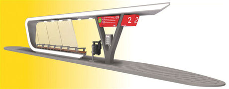 Halle Bus Terminal Single-Stall Add-On w/LED Lighting -- Kit - 13-3/4 x 12-3/8 x 1-7/16"  35 x 31.5 x 3.7cm