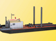 Working Pontoon w/Excavator -- 29 x 9 x 6cm