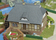 Thatched Watermill -- 18 x 13.5 x 13cm