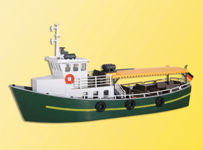 Canal/River Passenger Boat - Kit -- 7-3/16 x 2-7/16 x 3-7/16"  18.2 x 6.2 x 8.7cm