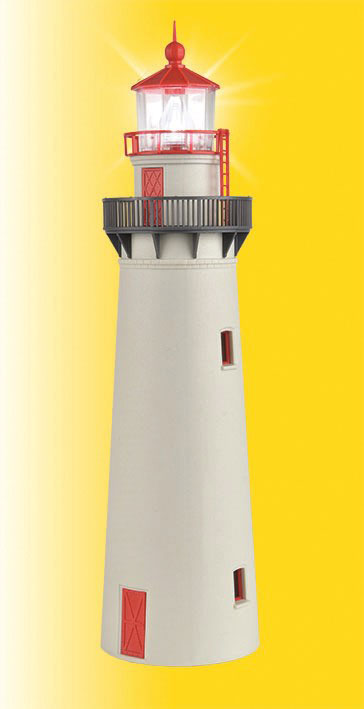 Lighthouse w/LED Beacon -- Kit - 2-1/4"  5.8cm Diameter, 8-3/4"  22.3cm Tall