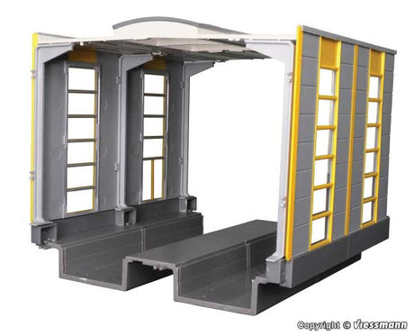 Modern Engine House - Maintenance Bay Extension -- Kit - Fits-Matches 405-39252 - 5-1/2 x 5-1/2 x 3-9/16" 14 x 14 x 9cm-2