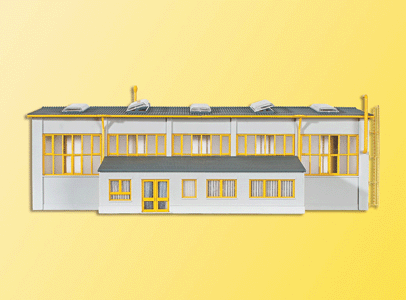 GleissBau Maintenance-of-Way Track Machine Shed -- Kit - 5-1/2 x 13-3/4 x 8-1/4"  14 x 35 x 21cm
