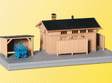 Lineside Building w/Hut -- 18 x 6.5 x 8cm