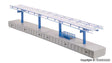 Modern Station Platform -- Kit (Fits Marklin C-Track) - 14-1/2 x 1-3/16 x 3/4"  36.8 x 3 x 1.9cm-1