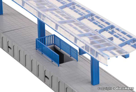 Modern Station Platform -- Kit (Fits Marklin C-Track) - 14-1/2 x 1-3/16 x 3/4"  36.8 x 3 x 1.9cm-3