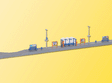 Hofheim Platform -- 26-5/8 x 1-1/2 x 2-3/8" 66.5 x 3.8 x 6cm
