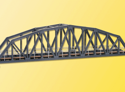Steel Elbow Bridge w/o Bridgeheads -- Single-Track - 17-23/32 x 3-5/32 x 4-17/32"  45 x 8 x 11.5cm