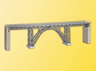 Cathedral Valley - Steel Girder Viaduct Bridge -- Single Track 67.5 x 6.5 x 16.5cm