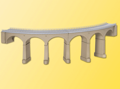 Curved Stone Viaduct - R2 17-1/4" -- Single-Track 90 Degrees (415-425mm) 27-15/16 x 3-1/8 x 6-11/16"  71 x 8 x 1