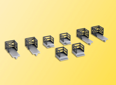 Console Carrier w/Railing For Overhead Line Masts -- 4 for Concrete & 4 for Steel Bridges (8 Pieces)