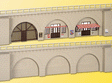 Arcades -- 1 w/Built-In Shops & 1 w/Brick