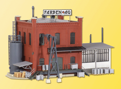 Factory w/Annex -- 28 x 17 x 16cm