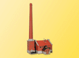 Boiler House w/Chimney -- 7-3/32 x 5-3/32 x 14-9/16"  18 x 15 x 37cm