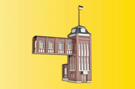 Administrative Tower with Transitions -- 8-7/8 x 5-15/16 x 11-13/16"  22 x 15 x 30cm