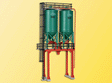 Schwarz Concrete Works Double Silos -- Kit - 3 x 1-3/8 x 6"  7.5 x 3.5 x 15cm