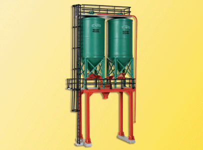 Schwarz Concrete Works Double Silos -- Kit - 3 x 1-3/8 x 6"  7.5 x 3.5 x 15cm