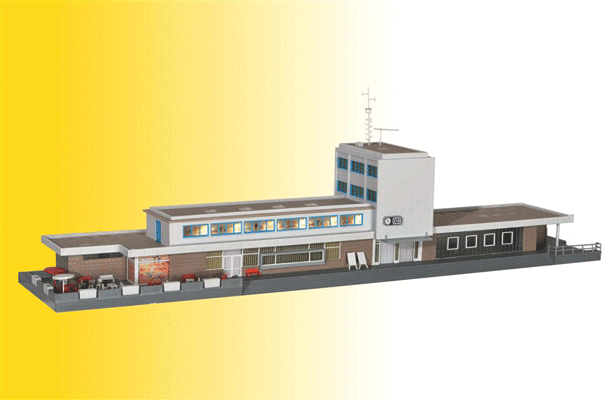 Boblingen Station w/Floor-Mounted LED Lighting -- Kit - 18-1/8 x 4-1/8 x 3-15/16"  46 x 10.5 x 10cm