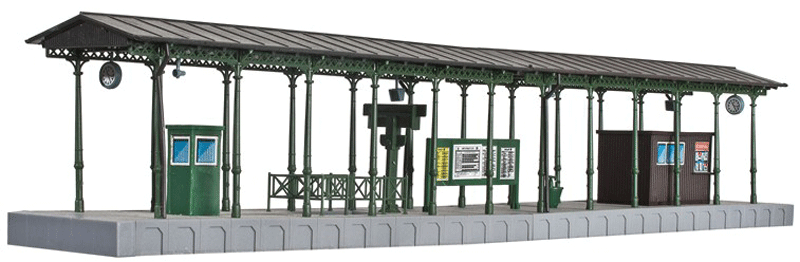 Zell an der Mosel Station Platform w/LED Lighting Kit -- Kit - 28-3/8 x 2-3/16 x 3-1/4"  72 x 5.5 x 8.2cm