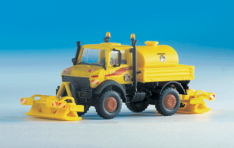 Kibri 50th Anniversary Model Kit -- Unimog Road Surfacing Vehicle w/Compactor/Vibrator