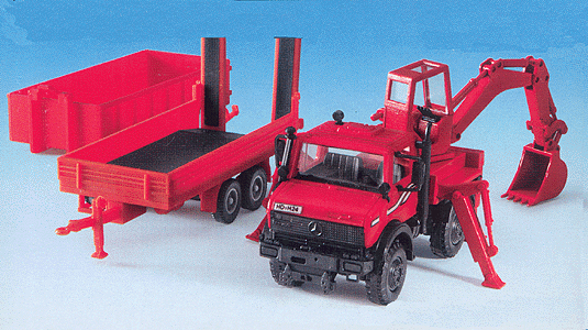 30 Years Kibri - European Construction Equipment -- Mercedes Unimog w/Rear Crane