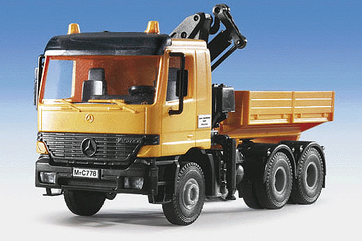 Trucks - Actros 3-Axle Tractor Unit w/On-Board Crane