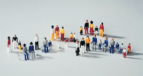 Kibri 50th Anniversary Model Kits -- Assorted Figures pkg(30)