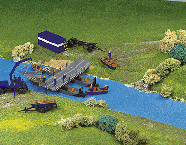 30 Years Kibri Emergency - Technical Help Service (THW) Equipment -- Pontoon Bridge Sections