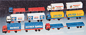 2-Axle Truck w/2-Axle Trailer Set