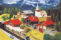 Village Kit w/Station -- Includes #7001, 7004, 7040, 7042 and 7410
