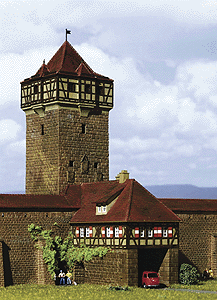 Rodertor Tower in Rothenburg -- 6-11/16 x 5-1/2 x 7-7/8"  17 x 14 x 20cm
