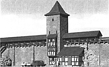 City wall w/tower