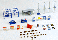 Railroad Station Accessories Set