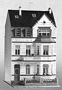City Home w/Bay Window Bonn -- 3-7/8 x 5-1/4 x 6-5/8"