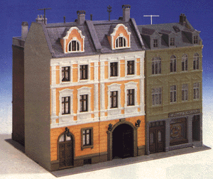Town House w/Factory Annex -- 5-1/4 x 7 x 7-7/16"  13 x 17.5 x 18.5cm