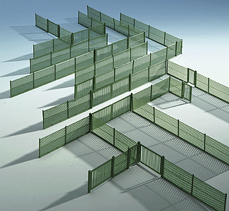 Mesh Fencing - 9.8'  3m -- Green