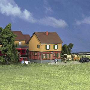 Bahnhofstrabe House -- 4-3/8 x 3-15/32 x 4-3/16"  11 x 8.8 x 10.6cm