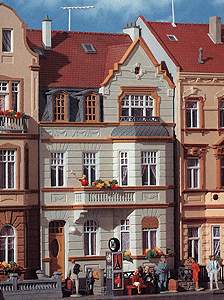 Townhouse with Turret in Bonn -- 3-7/8 x 5-5/16 x 7-1/8"  10 x 13.5 x 18cm
