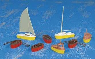 Assorted Boats -- (4) Rowing, (2) Motor, (2) Sailboats