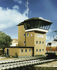 Geislingen/Steige Signal Tower -- 5-11/16 x 3-1/2 x 5-1/2"  14.5 x 9 x 14cm