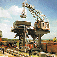 Coaling Station w/Crane -- 15-1/2 x 5-1/2"   39.5 x 14cm