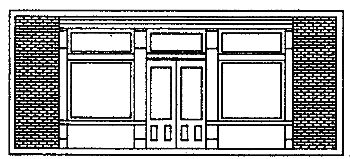 Entryway w/2 Windows -- Store front