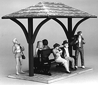 Centerville Station & Accessories -- Trolley Stop, Covered